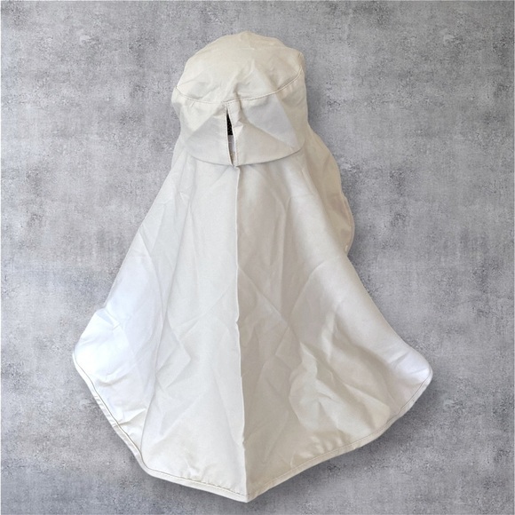 Women's Cream Hooded Sunblocker Hat Protect Face Neck & Shoulders OS NWOT - Picture 2 of 5